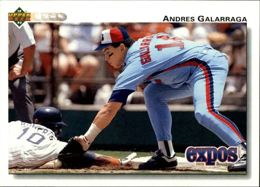 Andres Galarraga 1992 Upper Deck MLB #474 Baseball Card Montreal Expos - Baseball Card Single