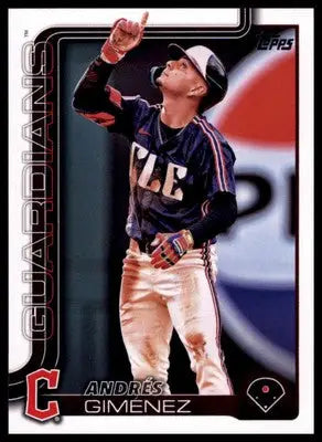 Andrés Giménez 2025 Topps #270 Cleveland Guardians - Baseball Card Single