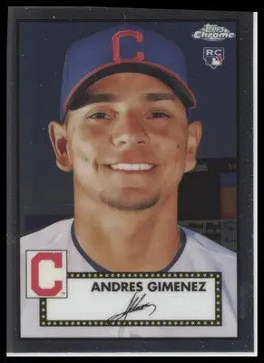 Andres Gimenez Rookie 2021 Topps Chrome Anniversary #66 Cleveland Indians - Baseball Card Single