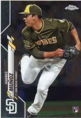 Andres Muñoz Rookie 2020 Topps Chrome #149 San Diego Padres - Baseball Card Single