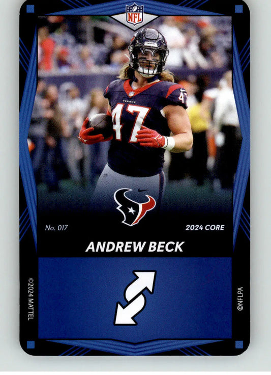 Andrew Beck - 2024 UNO Elite Core Edition - Blue - #017 - Football - Football Card Single