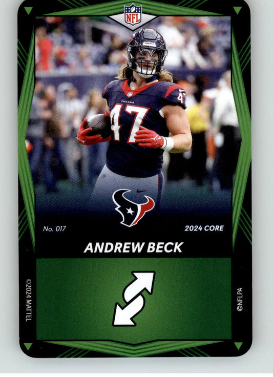 Andrew Beck - 2024 UNO Elite Core Edition - Green - #017 - Football - Football Card Single