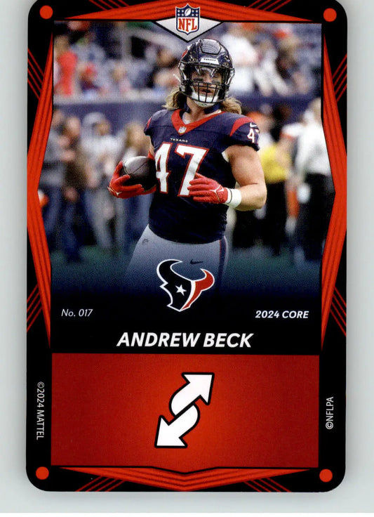 Andrew Beck - 2024 UNO Elite Core Edition - Red - #017 - Football - Football Card Single