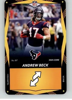 Andrew Beck - 2024 UNO Elite Core Edition - Yellow - #017 - Football - Football Card Single