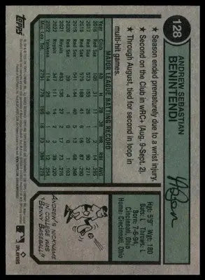 Andrew Benintendi 2023 Topps Heritage #128 Chicago White Sox - Baseball Card Single
