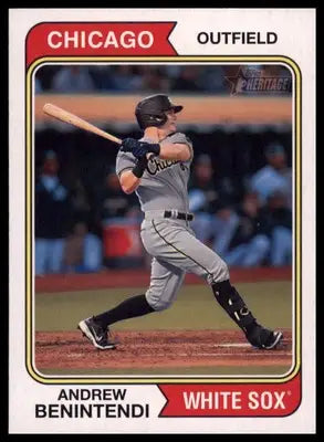 Andrew Benintendi 2023 Topps Heritage #128 Chicago White Sox - Baseball Card Single