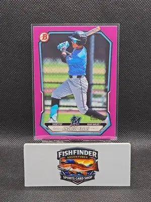 ANDREW SALAS 2026 Topps Bowman /299 FUCHSIA Border #BP-55 Marlins - Baseball Card Single