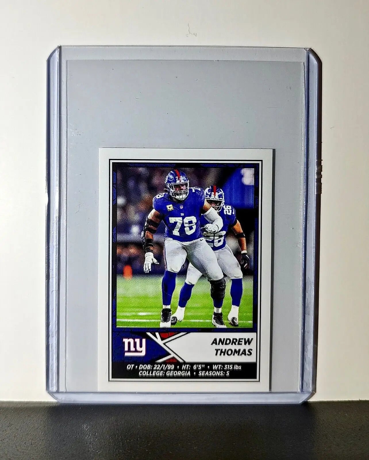 Andrew Thomas 2024 Panini NFL Sticker #319 New York Giants - Football Card Single