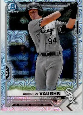 Andrew Vaughn - 2021 Bowman - #BCP-88 - Chrome Prospects Mojo Refractor Baseball - Baseball Card Single