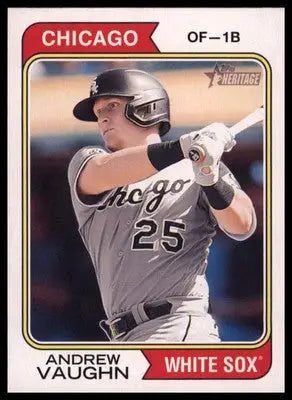Andrew Vaughn 2023 Topps Heritage #270 Chicago White Sox - Baseball Card Single