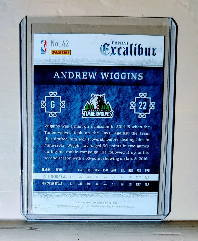 Andrew Wiggins 2015-16 Panini Excalibur Basketball NBA #42 Card - Basketball Card Single
