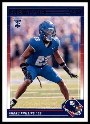 Andru Phillips Rookie 2024 Score #349 New York Giants - Football Card Single