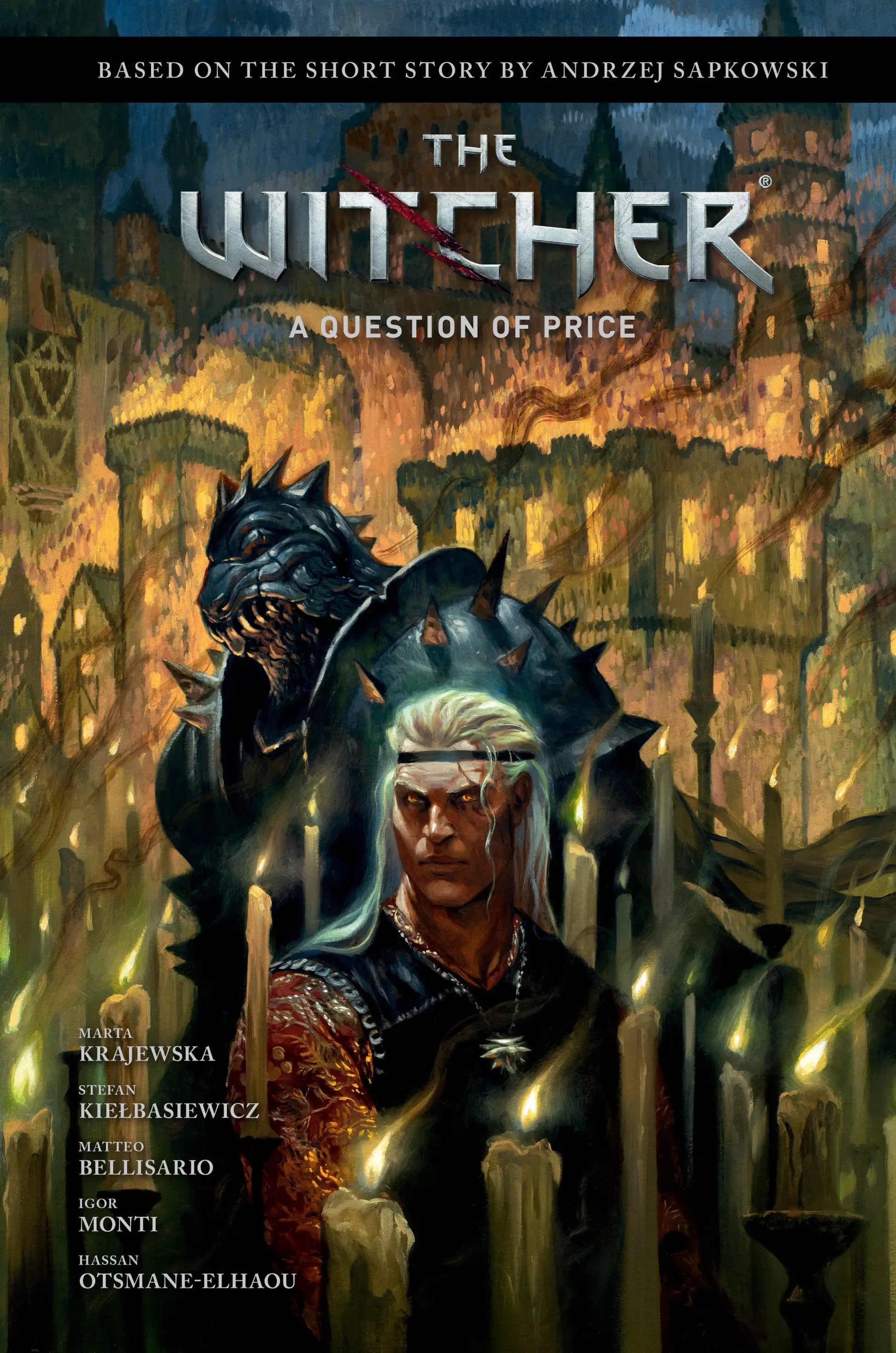 The Witcher comic book cover featuring Andrzej Sapkowski’s short story A Question Of Price