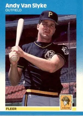 Andy Van Slyke - 1987 Fleer Update - #U-121 - Baseball - Baseball Card Single