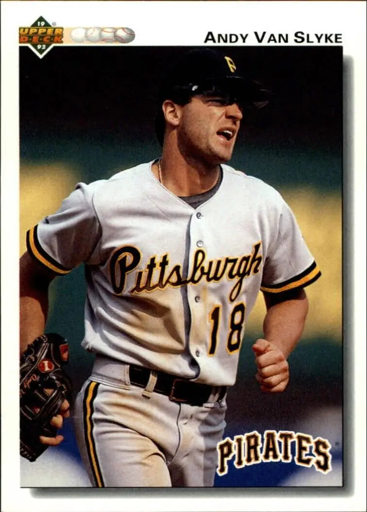 Andy Van Slyke 1992 Upper Deck MLB #132 Baseball Card Pittsburgh Pirates - Baseball Card Single