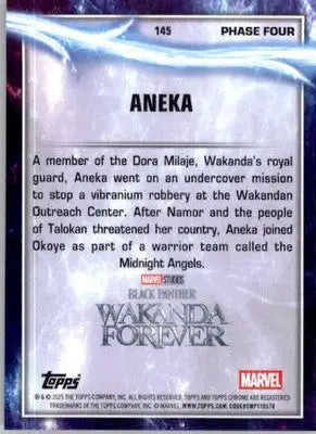 Aneka - 2025 Topps Chrome Marvel Studios - #145 - Non_sport - Marvel Card Single