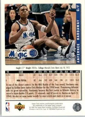 Anfernee Hardaway - 1994-95 Collector’s Choice - #1 - Silver Signature - Basketball Card Single