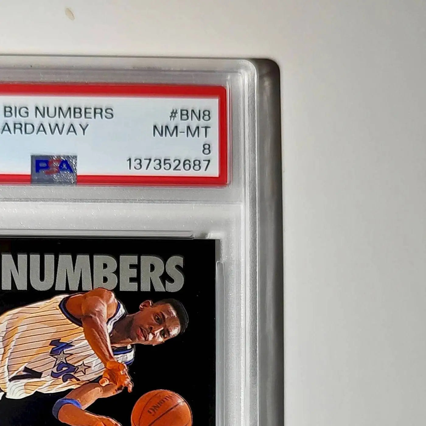 Anfernee Hardaway 1994 NBA Hoops Big Numbers #BN8 Rainbow PSA 8 NM-MT - Basketball Card Single