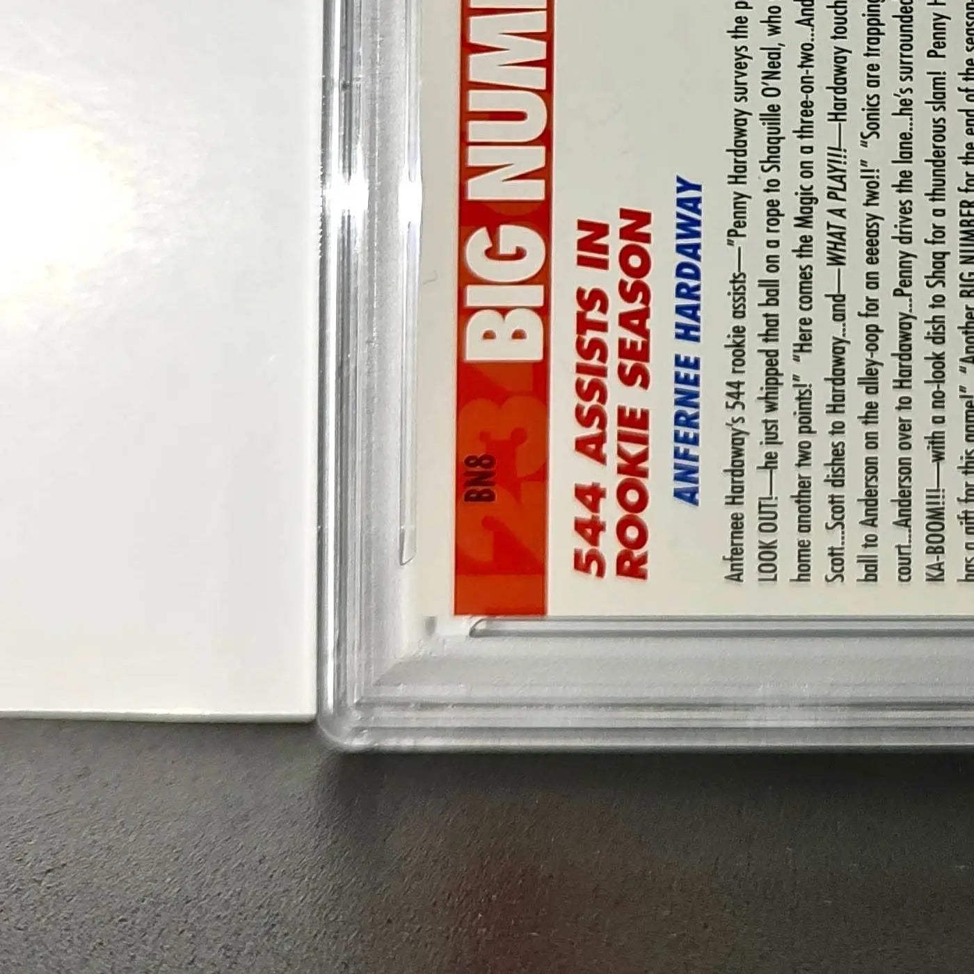 Anfernee Hardaway 1994 NBA Hoops Big Numbers #BN8 Rainbow PSA 8 NM-MT - Basketball Card Single