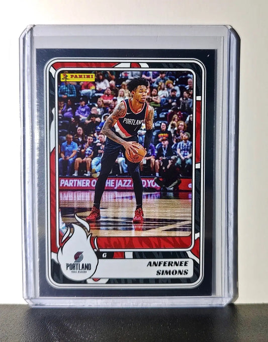 Anfernee Simons 2024-25 Panini NBA #30 Foil Sticker Card Portland Trail Blazers - Basketball Card Single