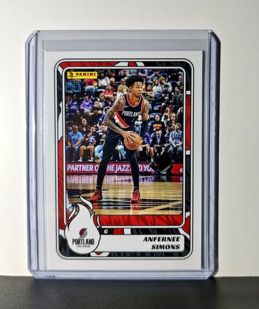 Anfernee Simons 2024-25 Panini NBA #30 Sticker Card Portland Trail Blazers - Basketball Card Single