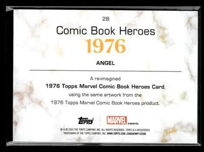🌟 Angel, 2025 Topps Marvel 1975 Golden Anniversary #28 🌟 - Marvel Card Single