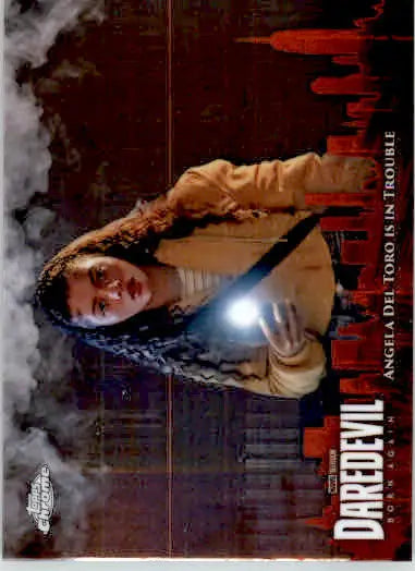 Angela Del Toro is in Trouble 2025 Topps Chrome Marvel #DD-21 Born Again - Marvel Card Single