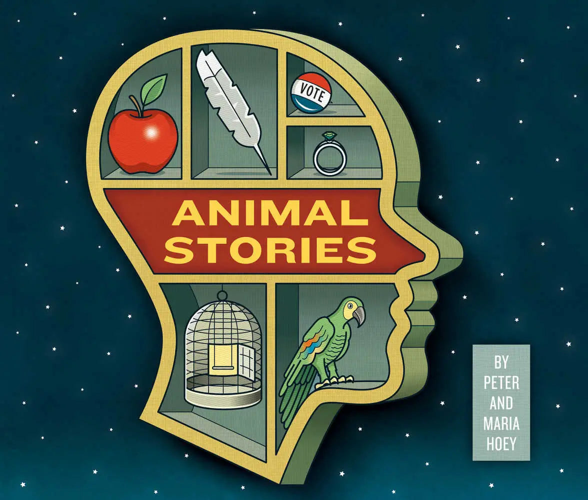 Animal Stories Graphic Novel cover featuring Maria Hoey animal stories illustration