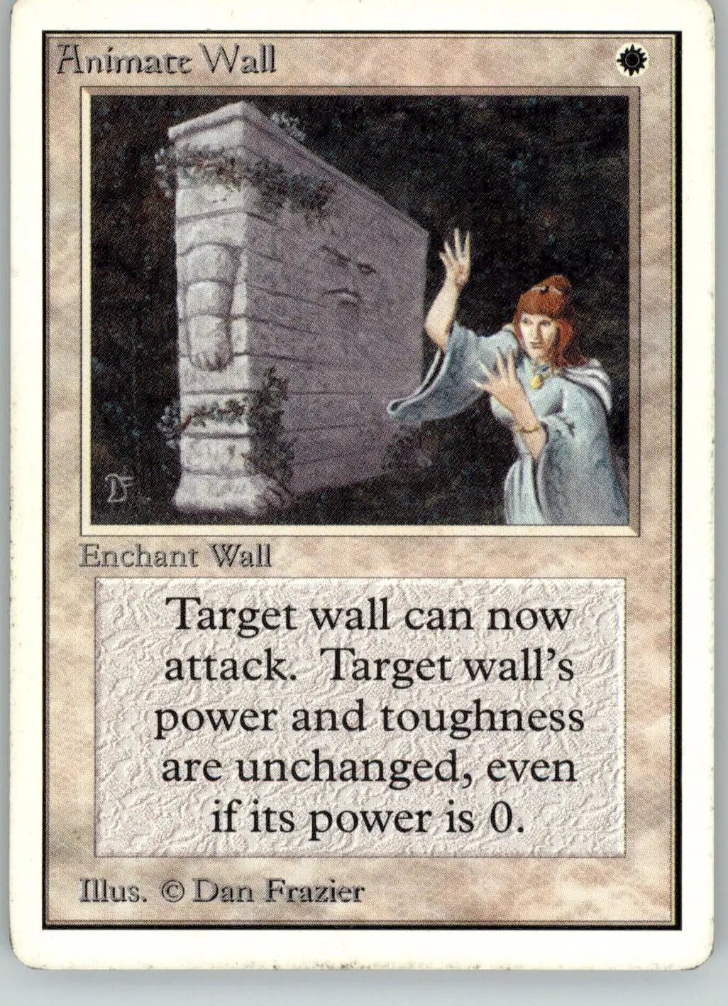 Animate Wall - Unlimited Edition - MP Magic: The Gathering - Magic Card Single