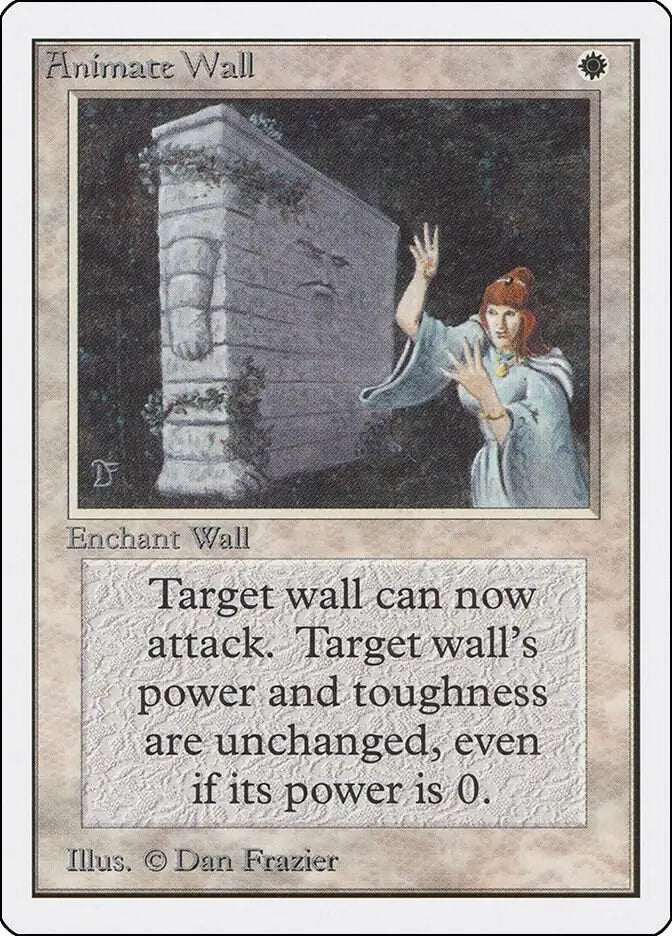 Animate Wall - Unlimited Edition - MP Magic: The Gathering - Magic Card Single