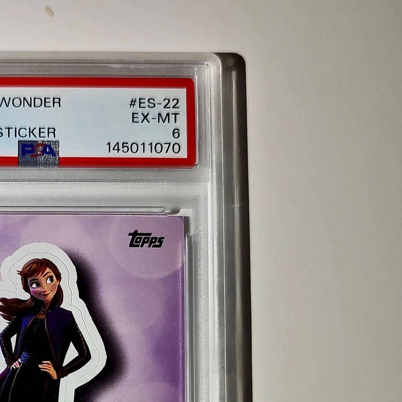 Anna 2025 Topps Disney #ES-22 Enchanted Sticker Card Frozen PSA 6