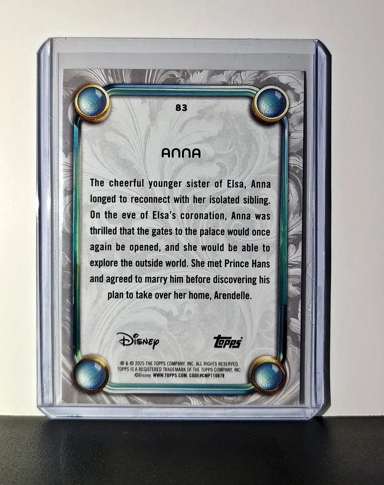 Anna 2025 Topps Disney Wonder #83 Card Frozen - Non-Sports Card Single