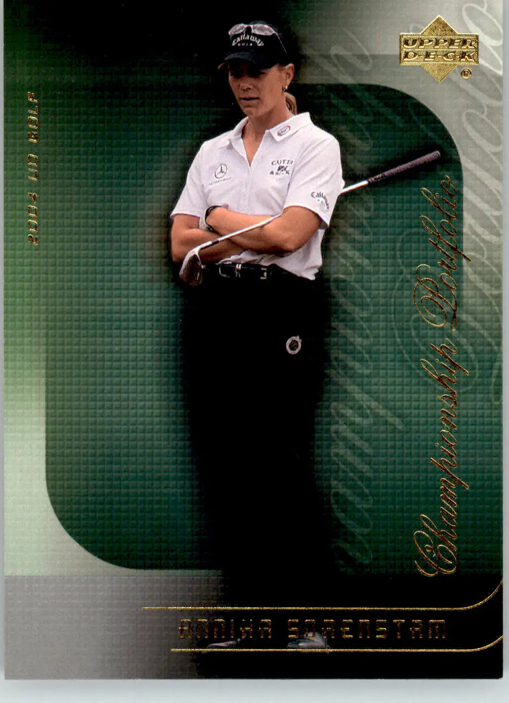 Annika Sorenstam - 2004 Upper Deck - #CP29 - Champion Portfolio Golf - Golf Card Single