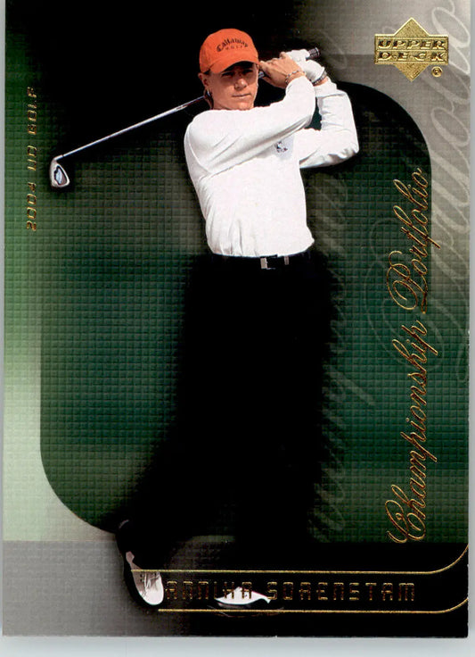 Annika Sorenstam - 2004 Upper Deck - #CP35 - Champion Portfolio Golf - Golf Card Single