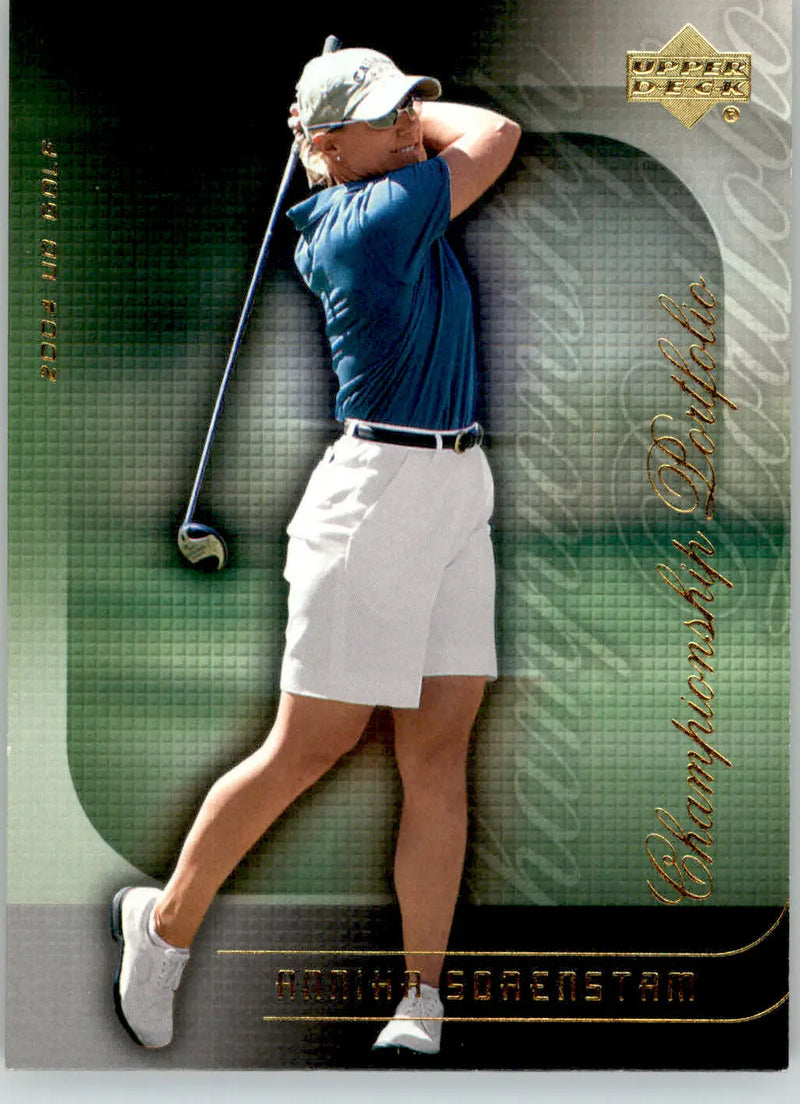 Annika Sorenstam - 2004 Upper Deck - #CP39 - Champion Portfolio Golf - Golf Card Single