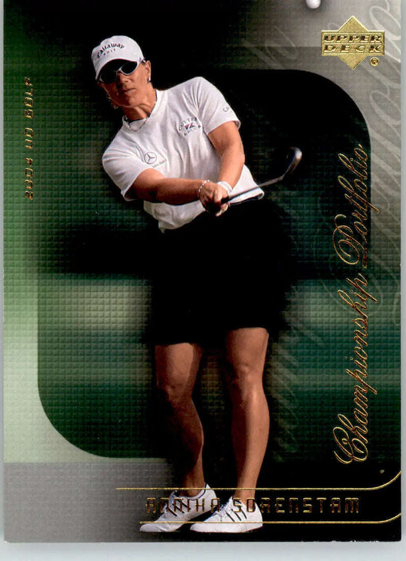 Annika Sorenstam - 2004 Upper Deck - #CP41 - Champion Portfolio Golf - Golf Card Single