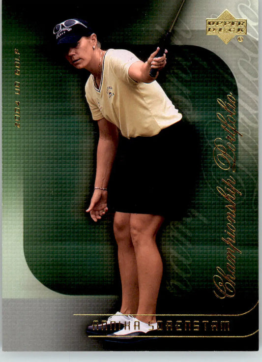 Annika Sorenstam - 2004 Upper Deck - #CP42 - Champion Portfolio Golf - Golf Card Single