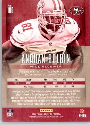 Anquan Boldin - 2014 Panini Prestige - #188 - Football - Football Card Single