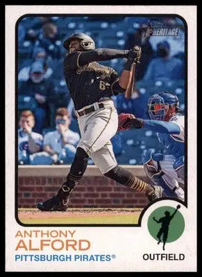 Anthony Alford 2022 Topps Heritage #22 Pittsburgh Pirates - Baseball Card Single