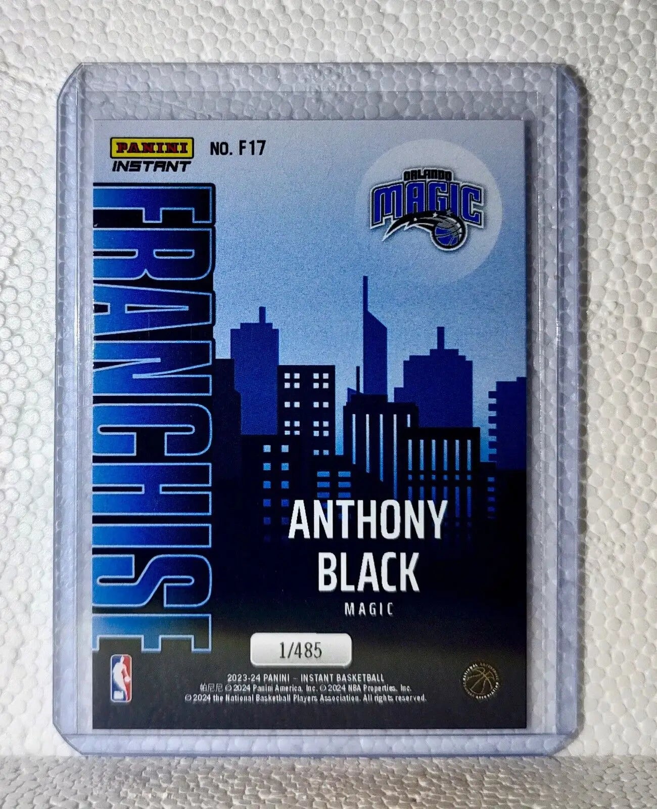 Anthony Black 2023-24 NBA #17 Franchise Basketball Card Orlando Magic 1/485 - Basketball Card Single
