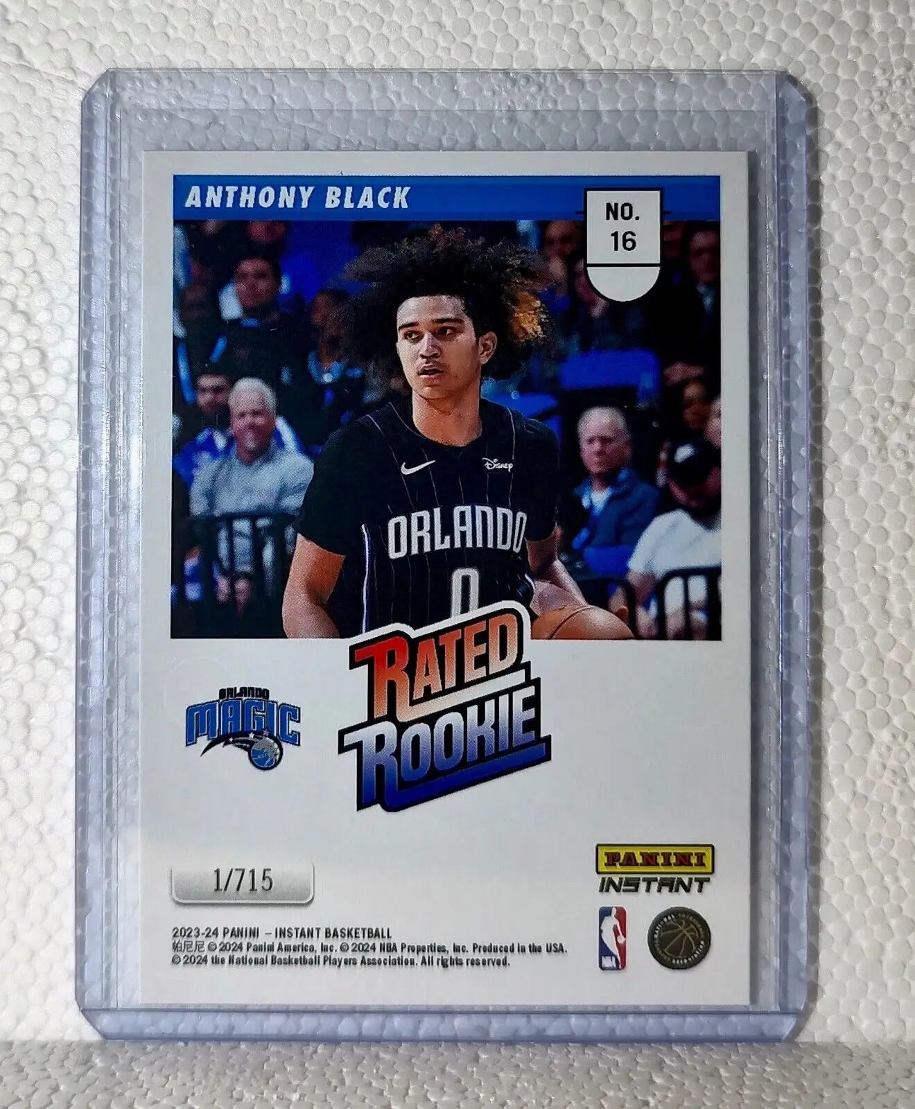 Anthony Black 2023-24 Panini NBA #16 Rated Rookie Retro Card Orlando Magic 1/715 - Basketball Card Single