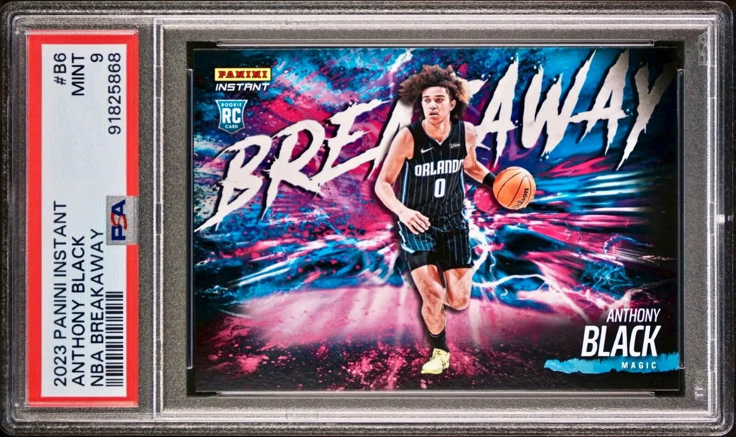 Anthony Black 2023-24 Panini NBA Breakaway #6 Rookie Card 1 of 4085 PSA 9 Mint - Basketball Card Single