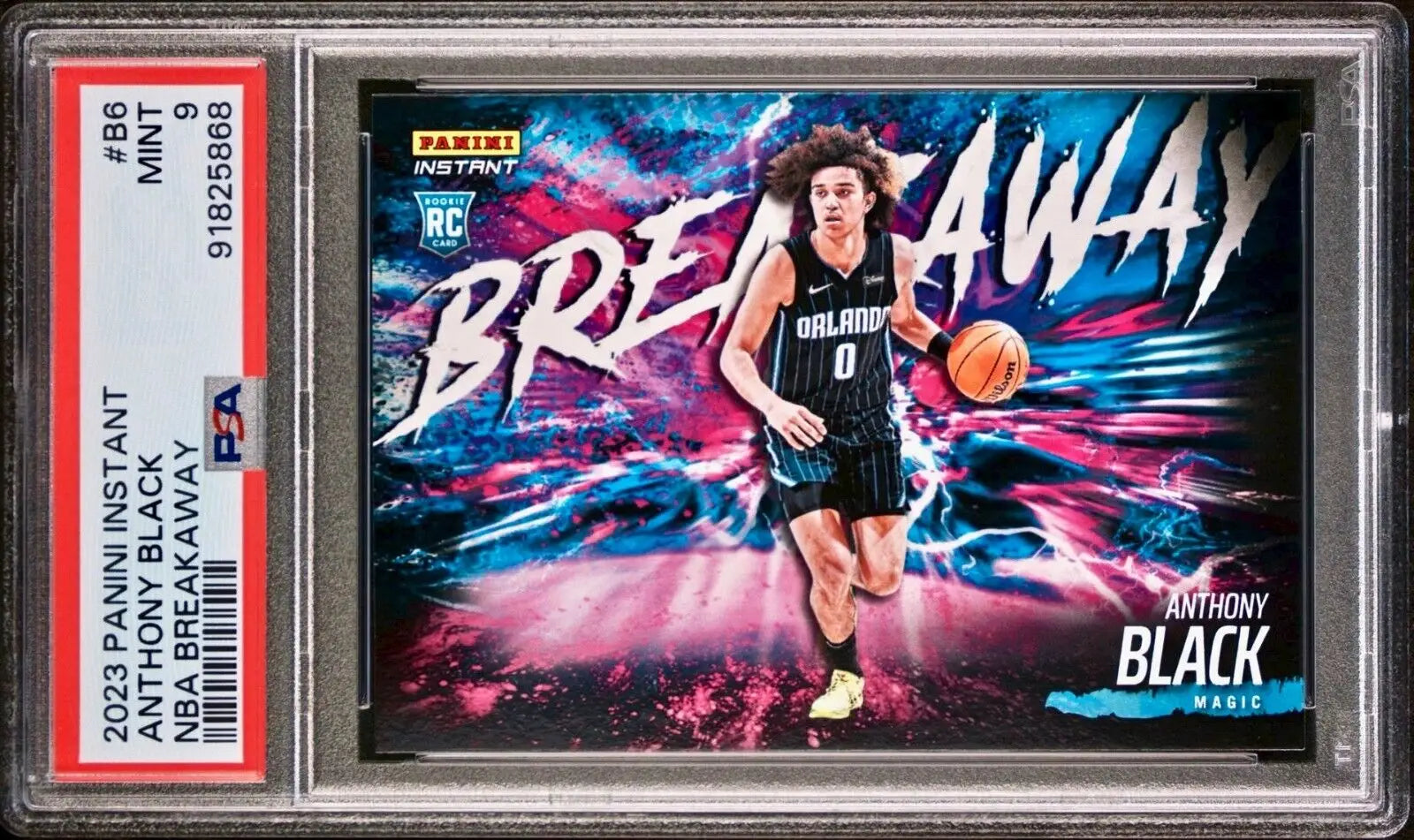 Anthony Black 2023-24 Panini NBA Breakaway #6 Rookie Card 1 of 4085 PSA 9 Mint - Basketball Card Single