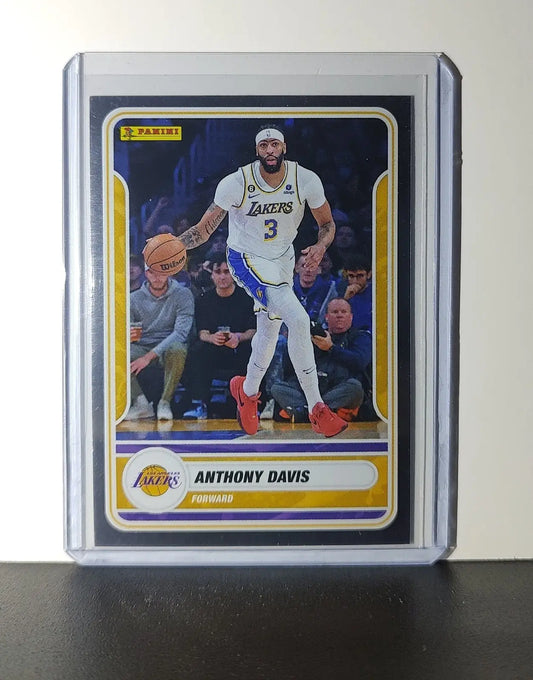 Anthony Davis 2023-24 Panini NBA Sticker Foil Card #46 Los Angeles Lakers - Basketball Card Single