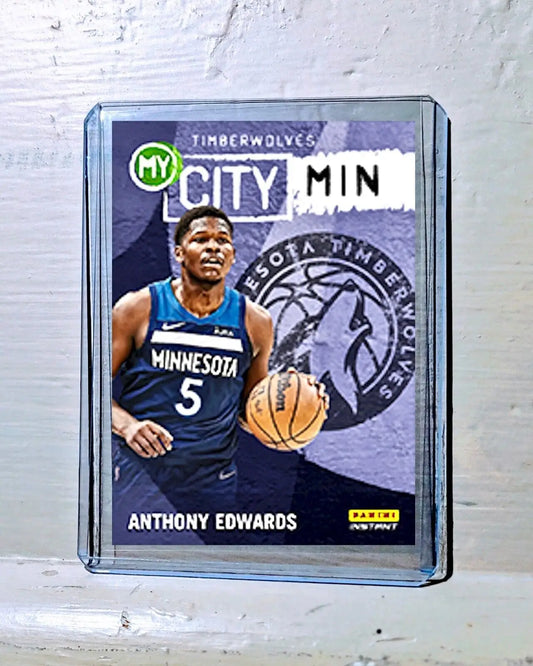 Anthony Edwards 2023-24 Panini NBA #18 MyCity Card Timberwolves 1/543 - Basketball Card Single