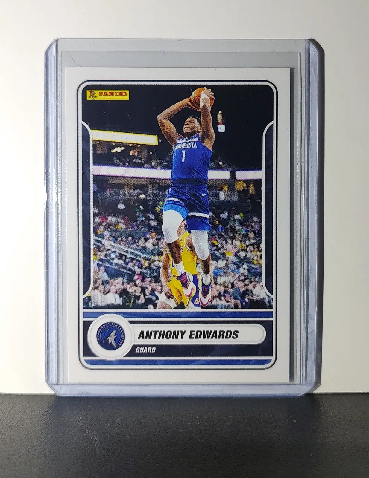 Anthony Edwards 2023-24 Panini NBA Sticker Card #39 Minnesota Timberwolves - Basketball Card Single