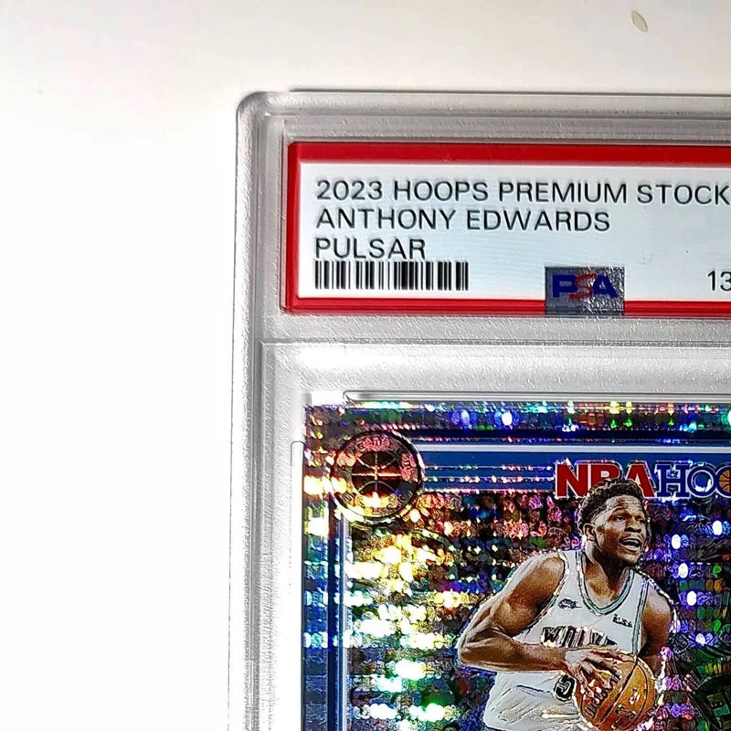 Anthony Edwards 2023 Panini Hoops Premium #87 Pulsar PSA 9 Mint