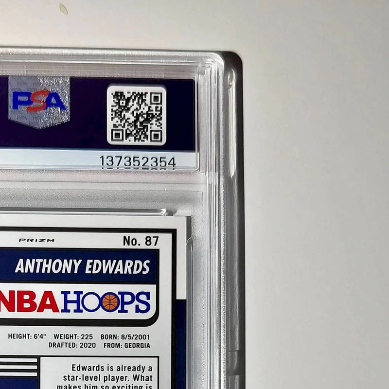 Anthony Edwards 2023 Panini Hoops Premium #87 Pulsar PSA 9 Mint