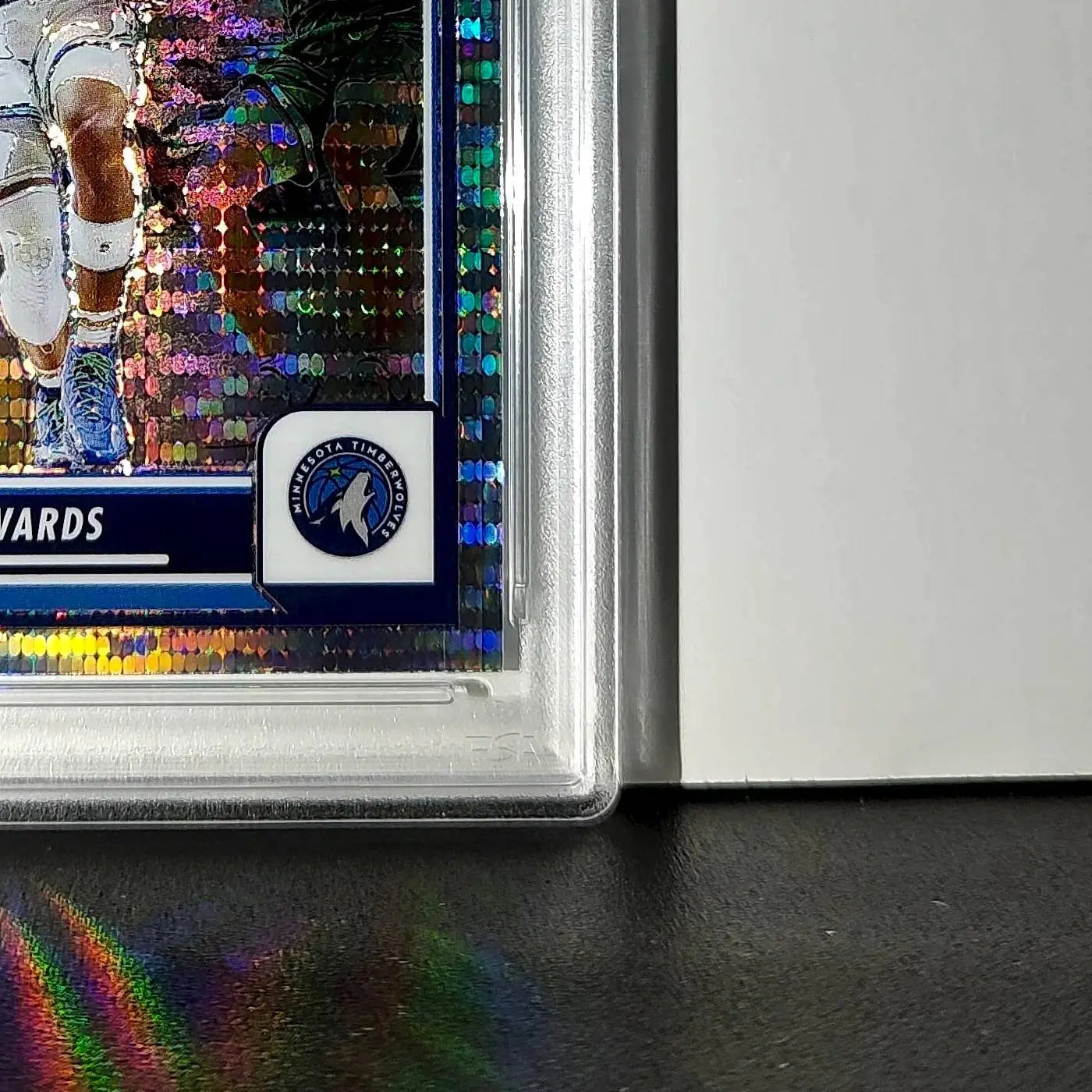 Anthony Edwards 2023 Panini Hoops Premium #87 Pulsar PSA 9 Mint
