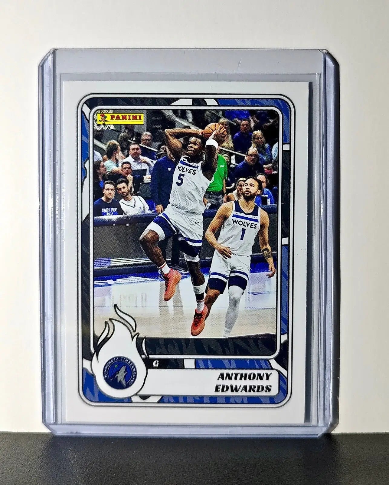 Anthony Edwards 2024-25 Panini NBA #15 Sticker Card Minnesota Timberwolves